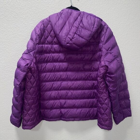 Michael Kors Packable Down Quilted Purple Puffer Jacket Coat Size 3X - Picture 6 of 8